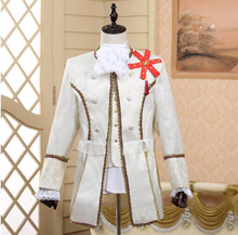 Load image into Gallery viewer, Mens Full Attire - Formal Lapel Collar Dress Costumes Prince Retro European Medieval
