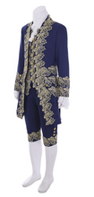 Load image into Gallery viewer, Mens Unisex Cosplay Legend 18th Century Dark Blue Uniform Marie Antoinette Rococo Costume Suit