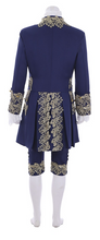 Load image into Gallery viewer, Mens Unisex Cosplay Legend 18th Century Dark Blue Uniform Marie Antoinette Rococo Costume Suit