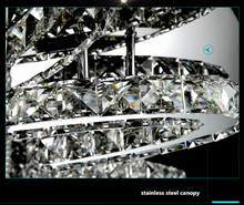 Load image into Gallery viewer, "Arna's Luxury Collection" Chandelier K9 Crystal Led Ceiling Chandelier - 80cm x 105W