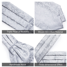 Load image into Gallery viewer, Luxury Mens Silk Tie Handkerchief Cufflinks & Neck Tie Ring - Many Colours & Sizes