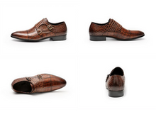 Load image into Gallery viewer, Men Genuine Leather shoes - Black or Brown - Many Sizes
