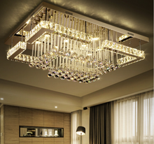 Load image into Gallery viewer, "Arna's Luxury Collection" Chandelier K9 Crystal LED Ceiling Chandelier - L120cm x W80 + 92W