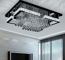Load image into Gallery viewer, "Arna's Luxury Collection" Chandelier K9 Crystal LED Ceiling Chandelier - L120cm x W80 + 92W
