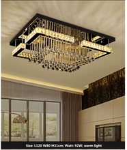 Load image into Gallery viewer, "Arna's Luxury Collection" Chandelier K9 Crystal LED Ceiling Chandelier - L120cm x W80 + 92W