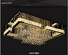 Load image into Gallery viewer, "Arna's Luxury Collection" Chandelier K9 Crystal LED Ceiling Chandelier - L100cm x W80 + 80W