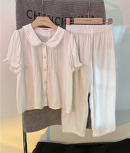 Load image into Gallery viewer, Arna Royal Gown Collection - Beautiful Girls Pyjama Set 100% Cotton/Lace - Many Sizes