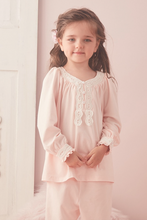 Load image into Gallery viewer, Arna Royal Gown Collection - Luxury Girls Pyjama Set 100% Cotton/Lace - Many Sizes