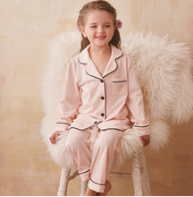 Load image into Gallery viewer, Arna Royal Gown Collection - Luxury Girls Pyjama Set 100% Cotton/Lace - Many Sizes