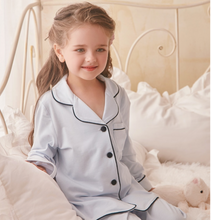Load image into Gallery viewer, Arna Royal Gown Collection - Luxury Girls Pyjama Set 100% Cotton/Lace - Many Sizes