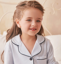 Load image into Gallery viewer, Arna Royal Gown Collection - Luxury Girls Pyjama Set 100% Cotton/Lace - Many Sizes