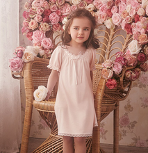 Load image into Gallery viewer, Arna Royal Gown Collection - Girls Nightgown 100% Cotton - Many Sizes