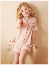 Load image into Gallery viewer, Arna Royal Gown Collection - Luxury Girls Pyjama's 100% Cotton/Lace - Many Sizes