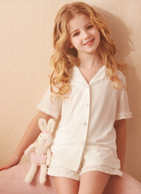 Load image into Gallery viewer, Arna Royal Gown Collection - Luxury Girls Pyjama's 100% Cotton/Lace - Many Sizes