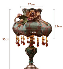 Load image into Gallery viewer, Arna Royal Collection - Europe Crystal Table Lamp Vintage Retro Palace Style