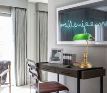 Load image into Gallery viewer, Arna Royal Collection - Nordic Retro Vintage Table Lamps Pull Switch Classical Green Glass Desk Lamp