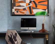 Load image into Gallery viewer, Arna Royal Collection - Nordic Retro Vintage Table Lamps Pull Switch Classical Green Glass Desk Lamp