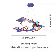 Load image into Gallery viewer, Arna Royal Collection - Children's Aeroplane E27 Lights LED Chandeliers x3 Designs