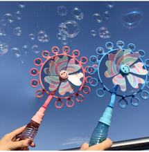Load image into Gallery viewer, Kids Magic Wand Bubble Windmill Blower Toy Magic