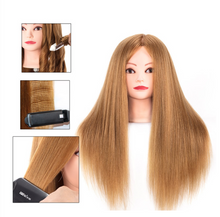 Load image into Gallery viewer, Girls Professional 85% Real Human Hair Mannequin Hair Training & Makeup - (Perfect Gift)