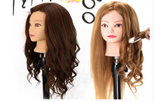 Load image into Gallery viewer, Girls Professional 85% Real Human Hair Mannequin Hair Training & Makeup - (Perfect Gift)