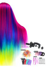 Load image into Gallery viewer, Girls Professional Synthetic Hair Mannequin for Training & Makeup - (Perfect Gift)