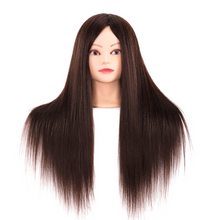 Load image into Gallery viewer, Deluxe Girls Professional 85% Real Human Hair Mannequin Hair Training & Makeup - (Perfect Gift)