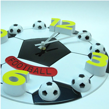 Load image into Gallery viewer, Deluxe "Arna Royal Clock Collection" Football Basketball Clock 3D Children's
