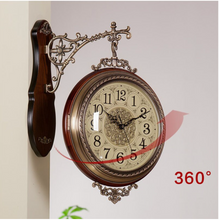 Load image into Gallery viewer, Deluxe "Arna Royal Clock Collection" American Style Double Sided Wall Clock