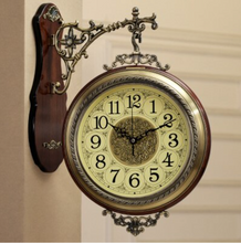 Load image into Gallery viewer, Deluxe "Arna Royal Clock Collection" American Style Double Sided Wall Clock