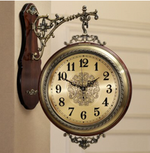 Load image into Gallery viewer, Deluxe "Arna Royal Clock Collection" American Style Double Sided Wall Clock