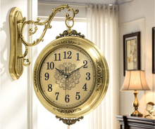 Load image into Gallery viewer, Deluxe "Arna Royal Clock Collection" American Style Double Sided Wall Clock
