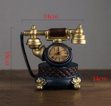 Load image into Gallery viewer, Deluxe "Arna Royal Clock Collection" Luxury European Retro Telephone Clock - Many Colours