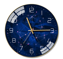 Load image into Gallery viewer, Deluxe "Arna Royal Clock Collection" Marble Glass Wall Clock - Many Colours