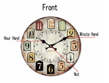 Load image into Gallery viewer, Deluxe "Arna Royal Clock Collection" Rustic Retro Wall Clock