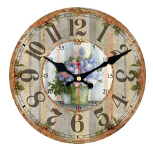 Load image into Gallery viewer, Deluxe "Arna Royal Clock Collection" Handcrafted Retro Wooden Wall Clock