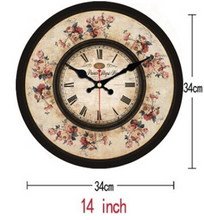 Load image into Gallery viewer, Deluxe "Arna Royal Clock Collection" Handcrafted Retro Wooden Wall Clock