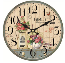 Load image into Gallery viewer, Deluxe "Arna Royal Clock Collection" Handcrafted Retro Wooden Wall Clock