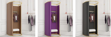 Load image into Gallery viewer, Arna Royal Gown Collection" Luxury Mobile Floor Stand Fitting/Changing Room Curtain Track