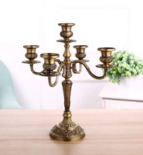 Load image into Gallery viewer, "Arna Royal Victorian Collection" Vintage European Unique Candelabra Bronze Quality 3 Arm