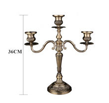 Load image into Gallery viewer, "Arna Royal Victorian Collection" Vintage European Unique Candelabra Bronze Quality 3 Arm