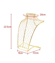 Load image into Gallery viewer, "Arna Royal Gown Collection" Luxury Female Gold Wire Mannequin Cosmetology Window Display Model