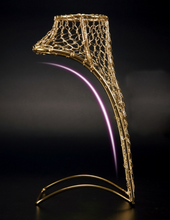 Load image into Gallery viewer, "Arna Royal Gown Collection" Luxury Female Gold Wire Mannequin Cosmetology Window Display Model