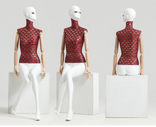 Load image into Gallery viewer, "Arna Royal Gown Collection" Luxury Female White Mannequin Cosmetology Window Display Model