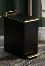 Load image into Gallery viewer, "Arna Royal Vintage Collection" Luxury Golden Range 10L Trash Rubbish Bin - Home or Business
