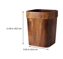 Load image into Gallery viewer, "Arna Royal Vintage Collection" Luxury Imitation Wooden 14 L Trash Rubbish Bin