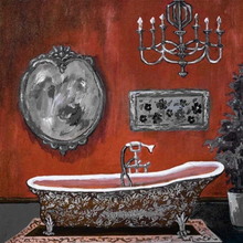 Load image into Gallery viewer, Arna's Luxury Painting Collection - Modern/Vintage French Style Victorian Bathtub - Many Styles