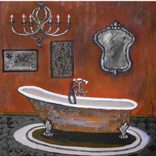 Load image into Gallery viewer, Arna's Luxury Painting Collection - Modern/Vintage French Style Victorian Bathtub - Many Styles