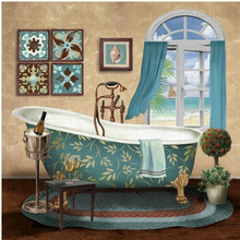 Load image into Gallery viewer, Arna's Luxury Painting Collection - Modern/Vintage French Style Victorian Bathtub - Many Styles