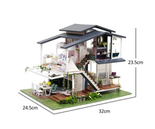 Load image into Gallery viewer, Architecture Series Building Blocks - French Boutique Big Doll House Furniture Miniature Building Kits DIY Dollhouse Kit Villa